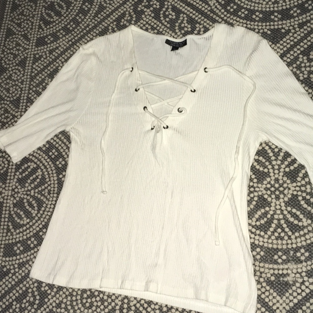 Top Shop Lace-up tee